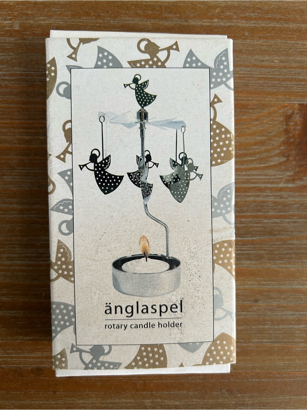 Swedish Anglaspel Rotary  Angels Candle Holder-New in Box Angels